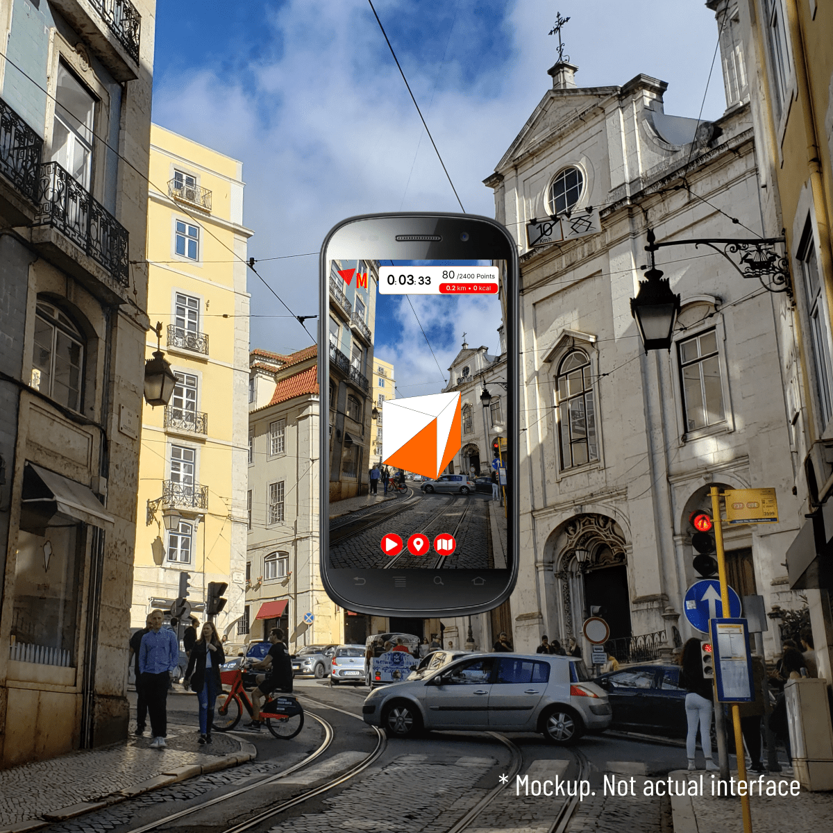 Metviplay AR XR app mockup Lisbon Web Summit